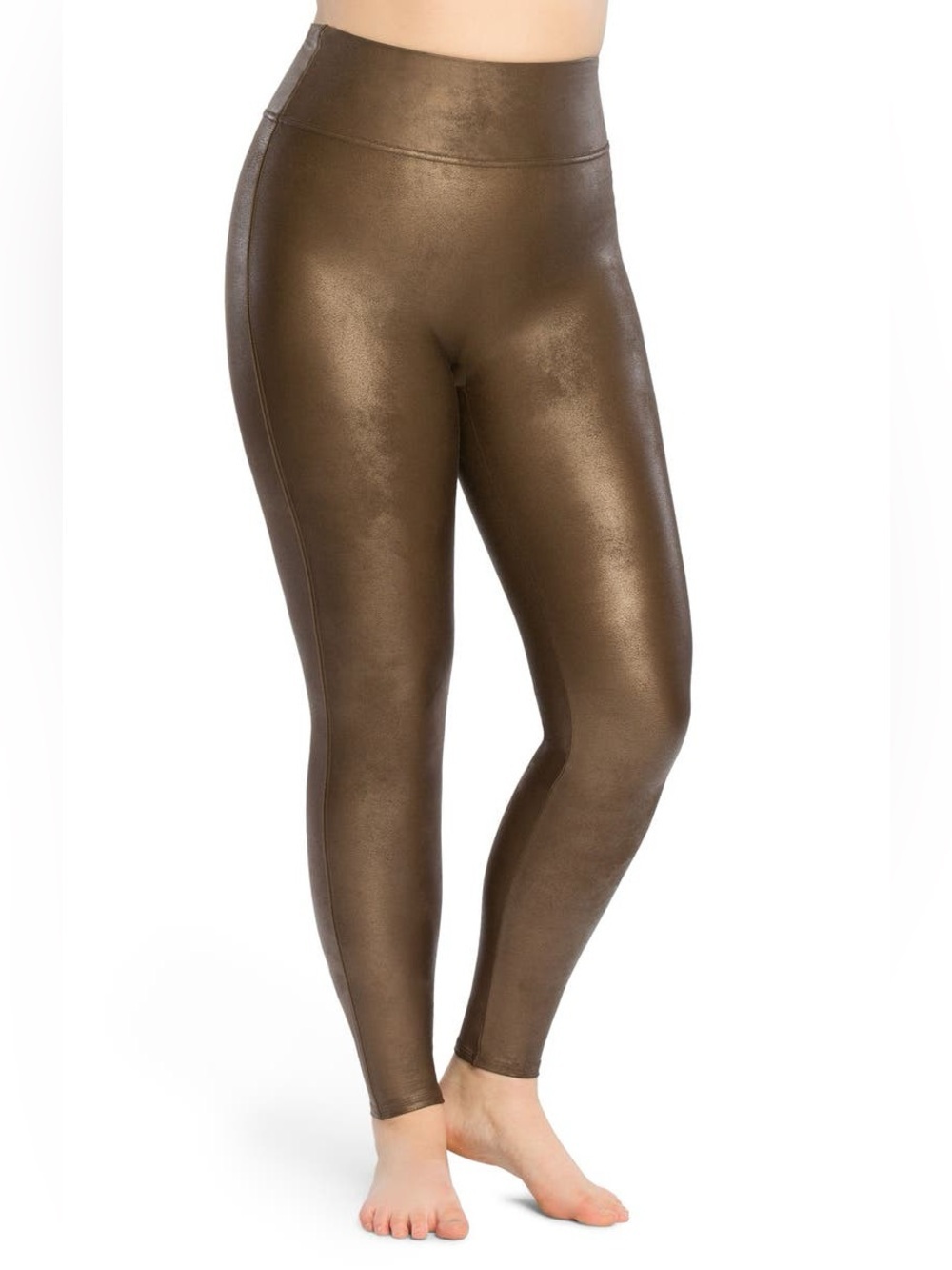 Spanx Bronze Gold Metallic Leggings